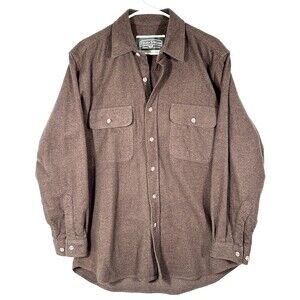 Field & Stream FLANNEL SHIRT Brown Men’s XL Heavy 100 % Cotton Flannel Chamois